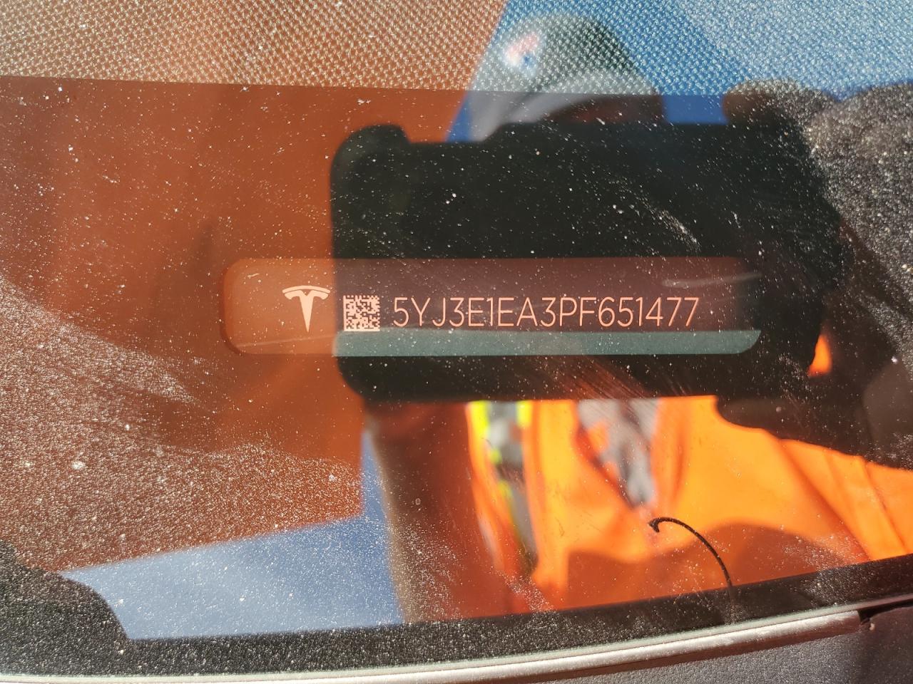 2023 Tesla Model 3 VIN: 5YJ3E1EA3PF651477 Lot: 83981105