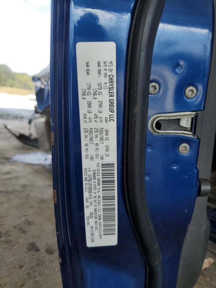 2011 Dodge Ram 1500 VIN: 1D7RB1GP2BS663416 Lot: 83867255