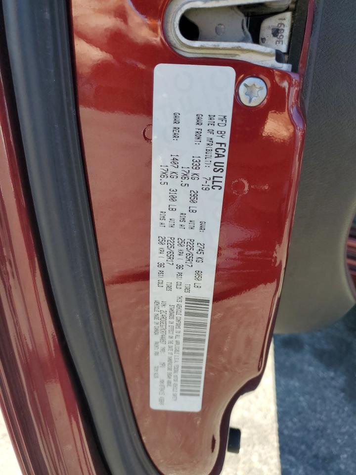 2019 Dodge Grand Caravan Gt VIN: 2C4RDGEG7KR744097 Lot: 71236105