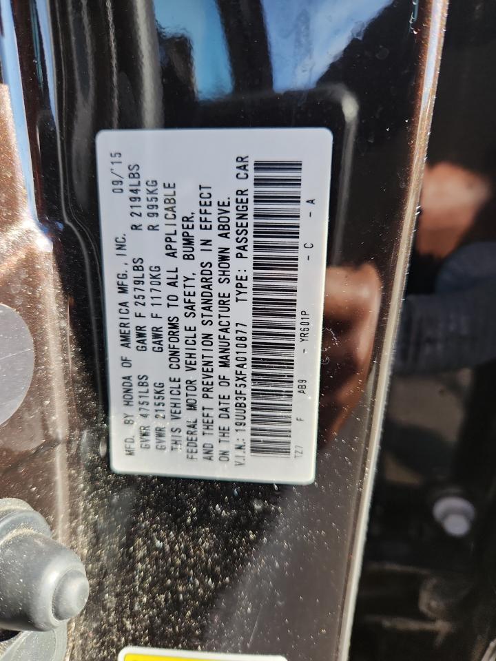 2015 Acura Tlx Tech VIN: 19UUB3F5XFA010877 Lot: 81304275