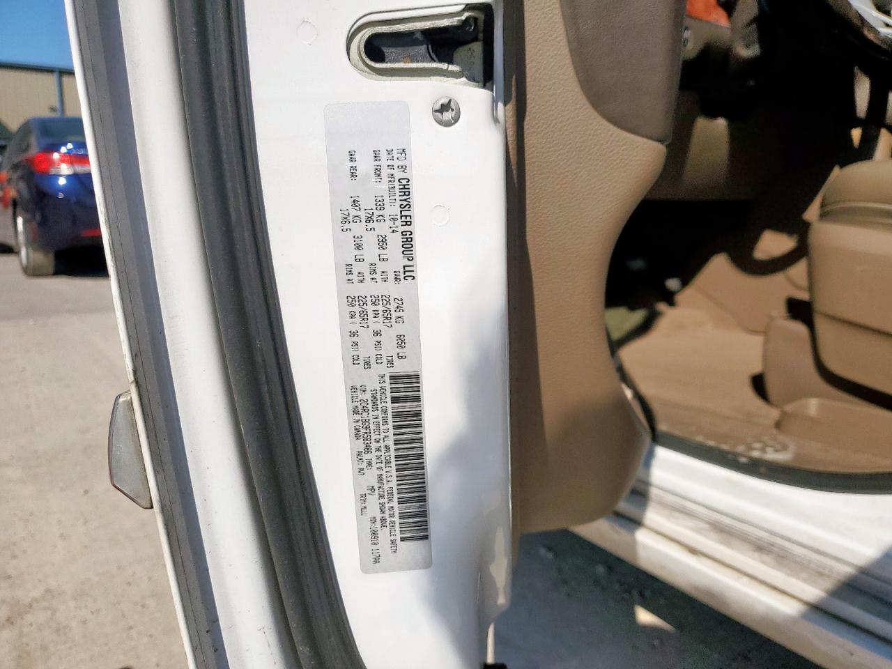 2015 Chrysler Town & Country Touring VIN: 2C4RC1BG9FR583486 Lot: 80572965