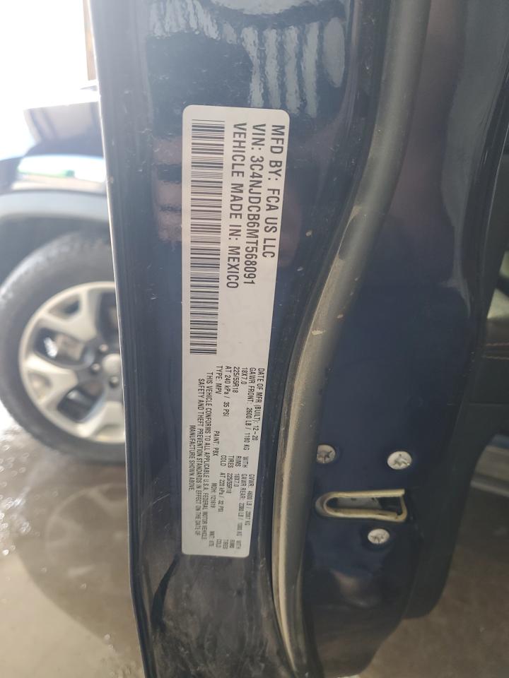 2021 Jeep Compass Limited VIN: 3C4NJDCB6MT568091 Lot: 84178425