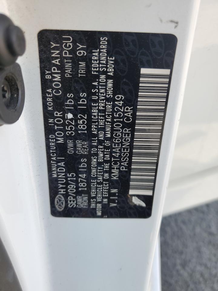 2016 Hyundai Accent Se VIN: KMHCT4AE6GU015249 Lot: 81164405