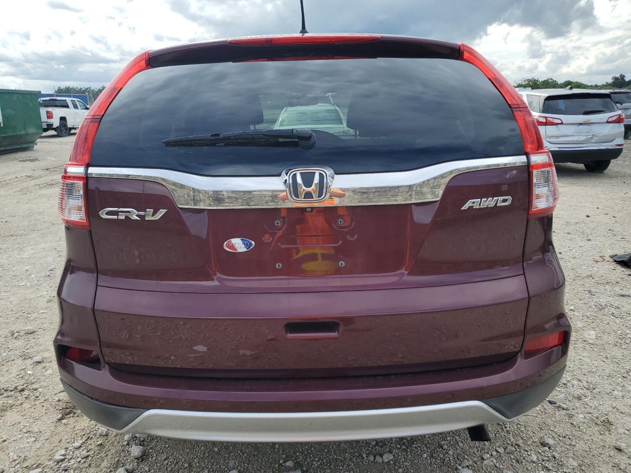 2015 Honda Cr-V Ex VIN: 2HKRM4H53FH606651 Lot: 81302625