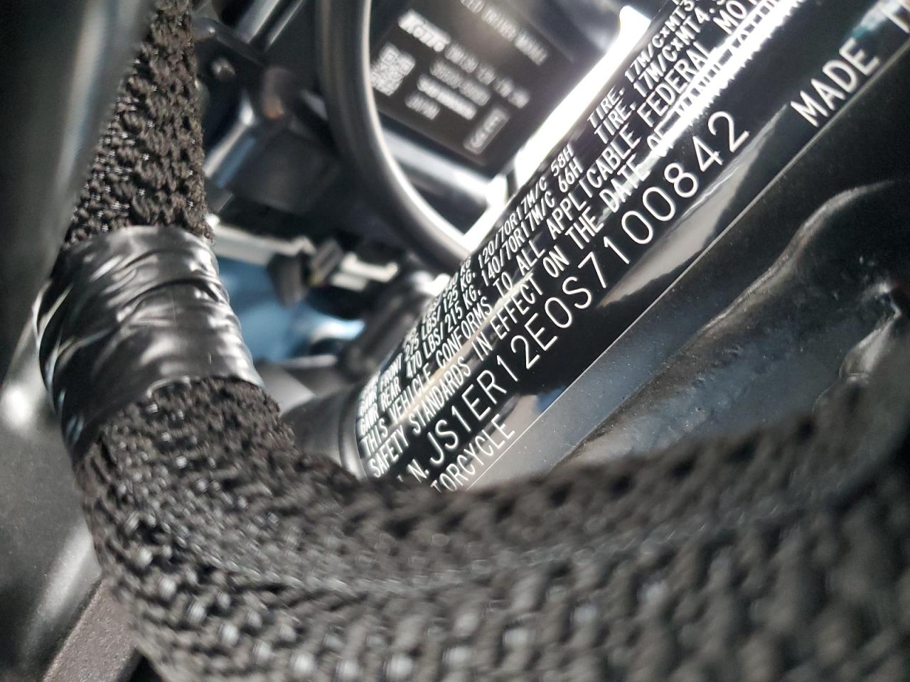 2025 Suzuki Dr-Z400 Sm VIN: JS1ER12E0S7100842 Lot: 83981185