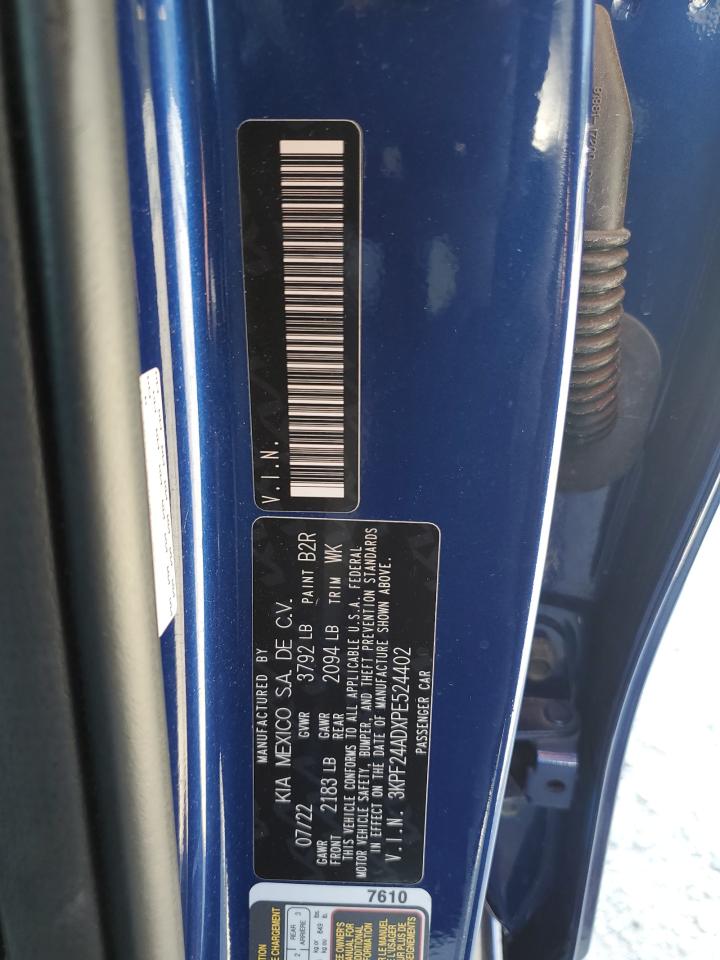 2023 Kia Forte Lx VIN: 3KPF24ADXPE524402 Lot: 71429785