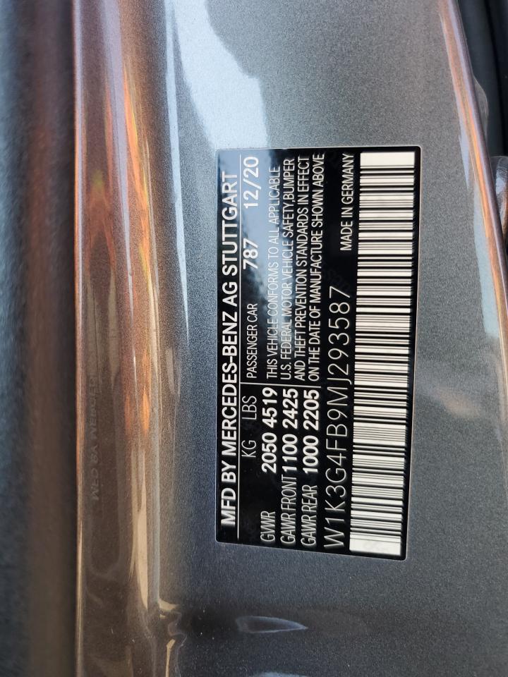 2021 Mercedes-Benz A 220 4Matic VIN: W1K3G4FB9MJ293587 Lot: 81272515