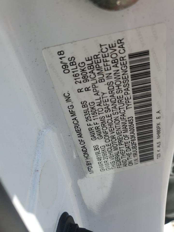 2019 Acura Tlx Technology VIN: 19UUB2F63KA005453 Lot: 80205205