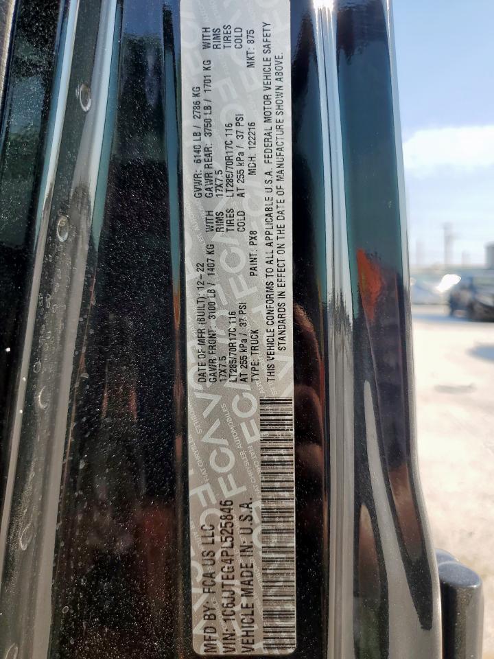 2023 Jeep Gladiator Mojave VIN: 1C6JJTEG4PL525846 Lot: 80826915