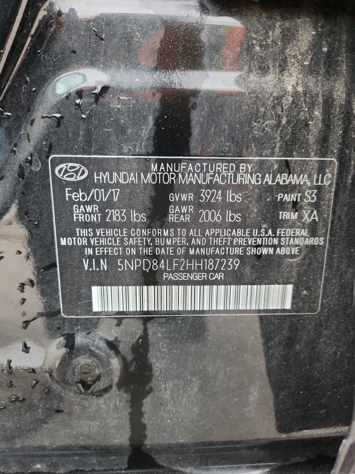 2017 Hyundai Elantra Se VIN: 5NPD84LF2HH187239 Lot: 82048725