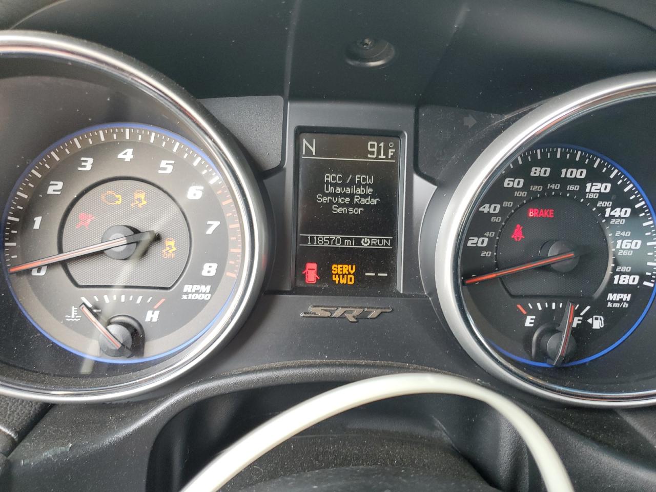 2012 Jeep Grand Cherokee Srt-8 VIN: 1C4RJFDJ8CC105866 Lot: 80699055