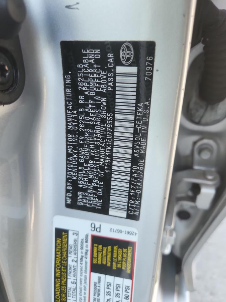 2014 Toyota Camry L VIN: 4T1BF1FK1EU779555 Lot: 81380665
