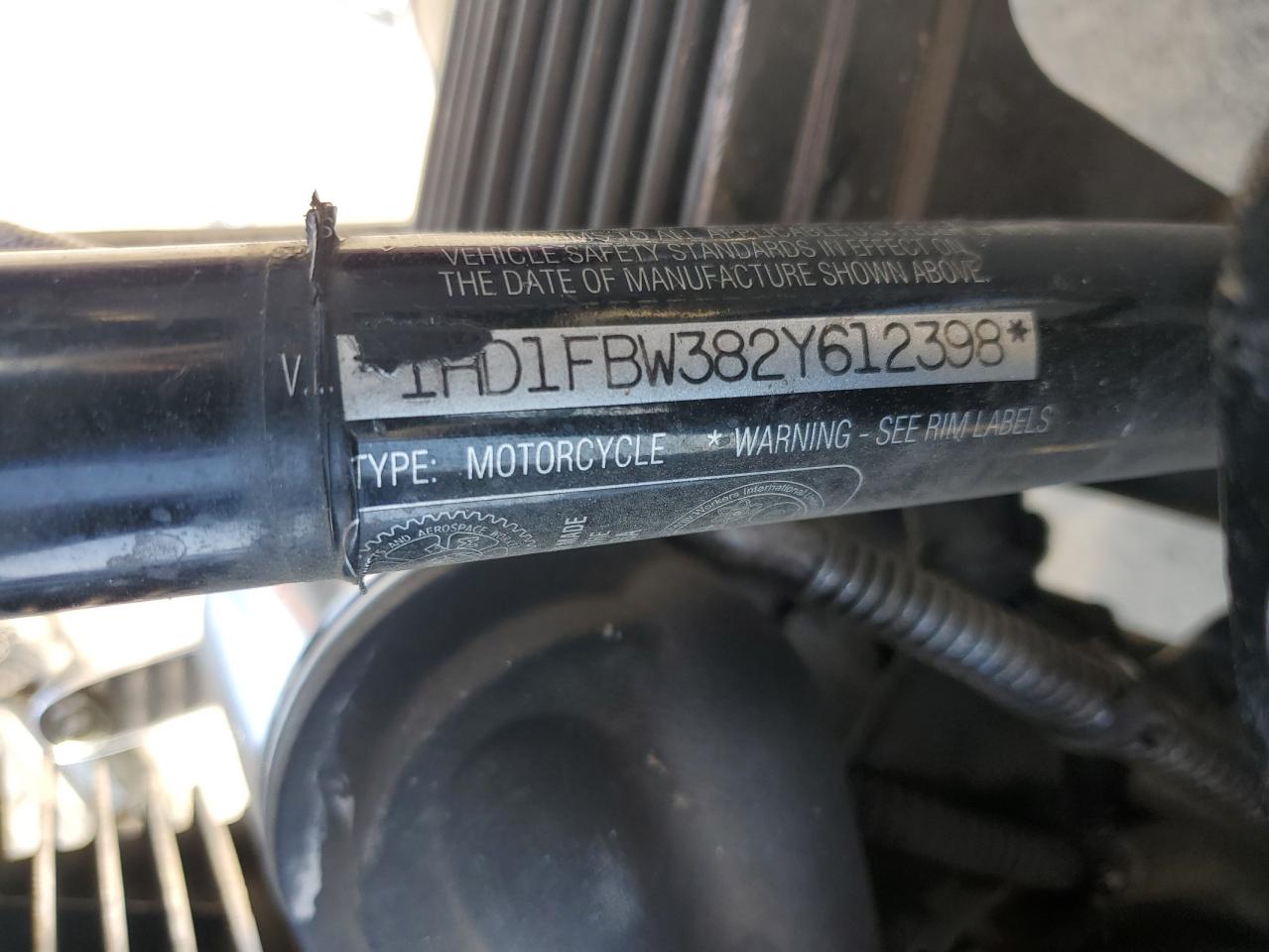 2002 Harley-Davidson Flhri VIN: 1HD1FBW382Y612398 Lot: 71493945