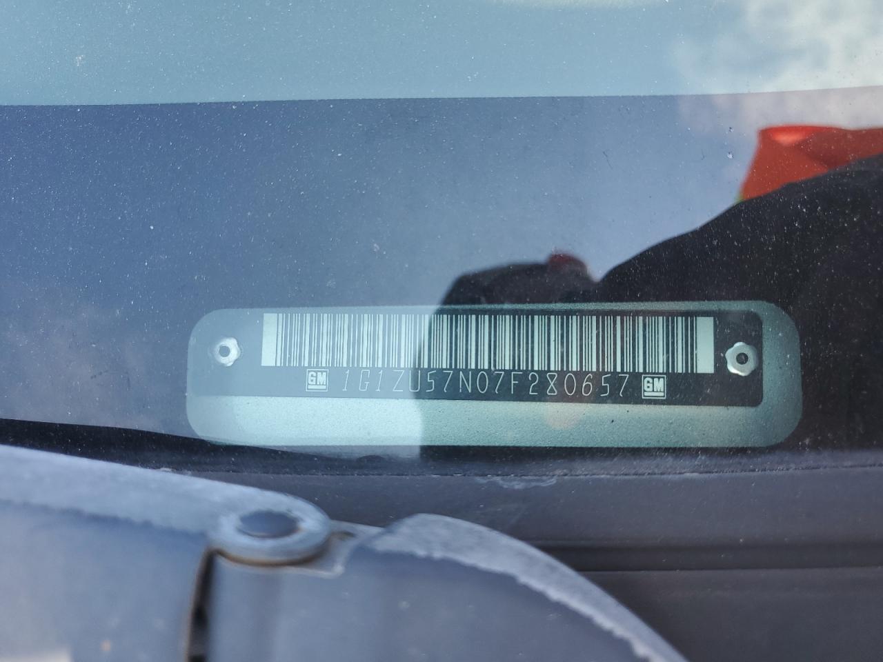 2007 Chevrolet Malibu Ltz VIN: 1G1ZU57N07F280657 Lot: 81099375