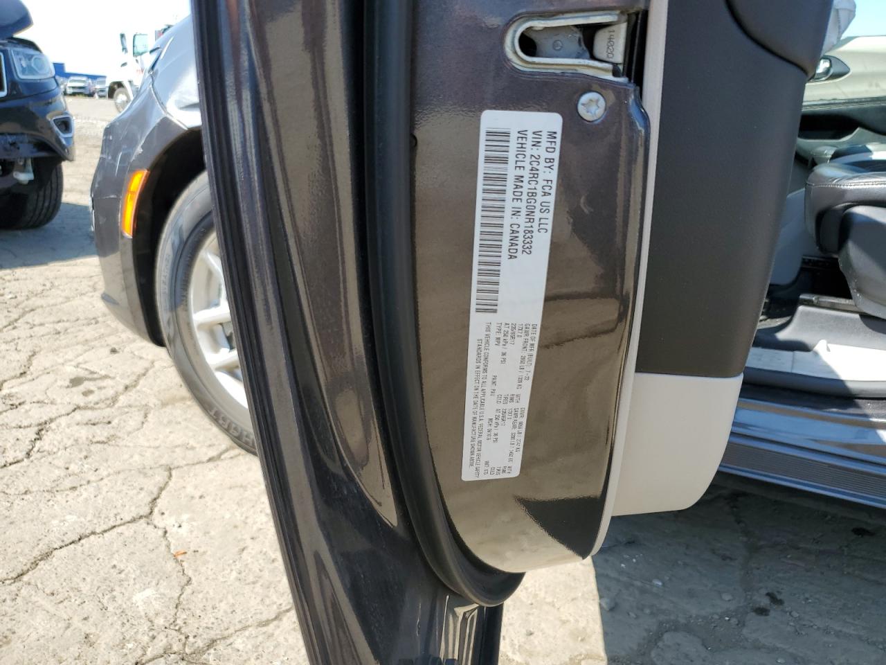 2022 Chrysler Pacifica Touring L VIN: 2C4RC1BG0NR183332 Lot: 80082395