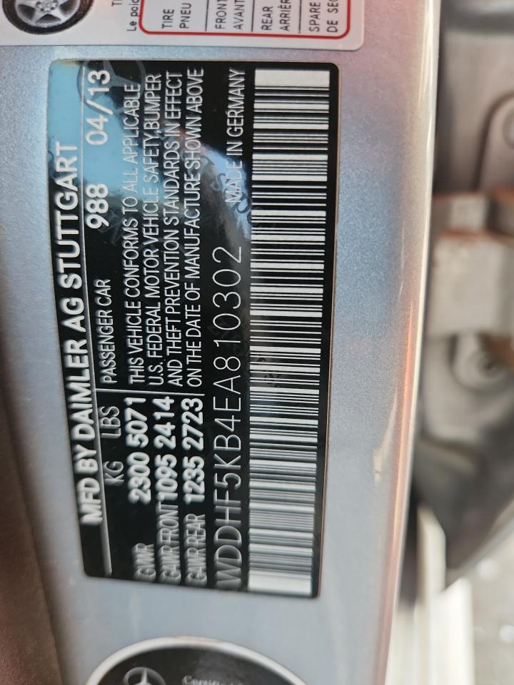 2014 Mercedes-Benz E 350 VIN: WDDHF5KB4EA810302 Lot: 71446655