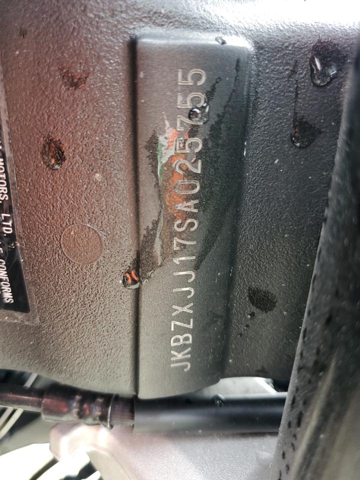 2025 Kawasaki Zx636 K VIN: JKBZXJJ17SA025755 Lot: 70934635