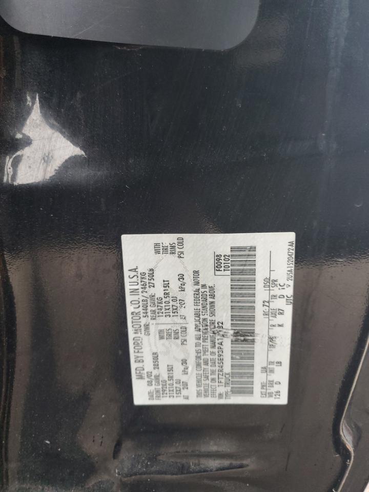 2003 Ford Ranger Super Cab VIN: 1FTZR45E93PA12782 Lot: 81043435