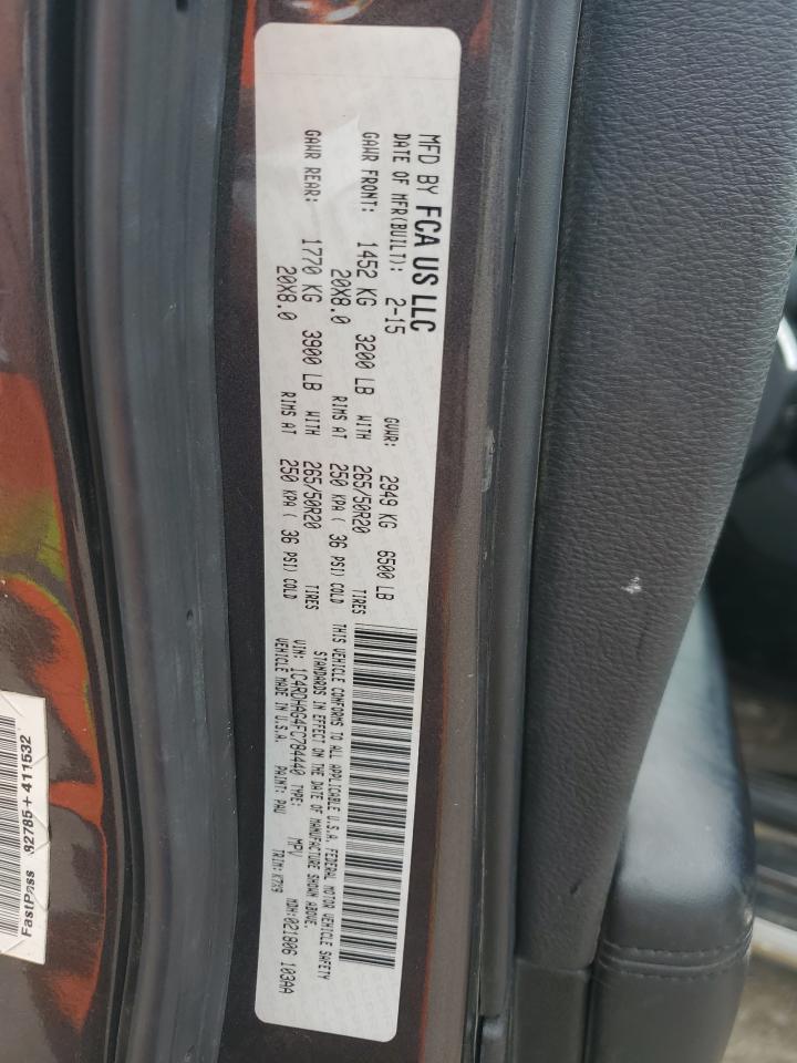 2015 Dodge Durango Sxt VIN: 1C4RDHAG4FC784440 Lot: 71632965