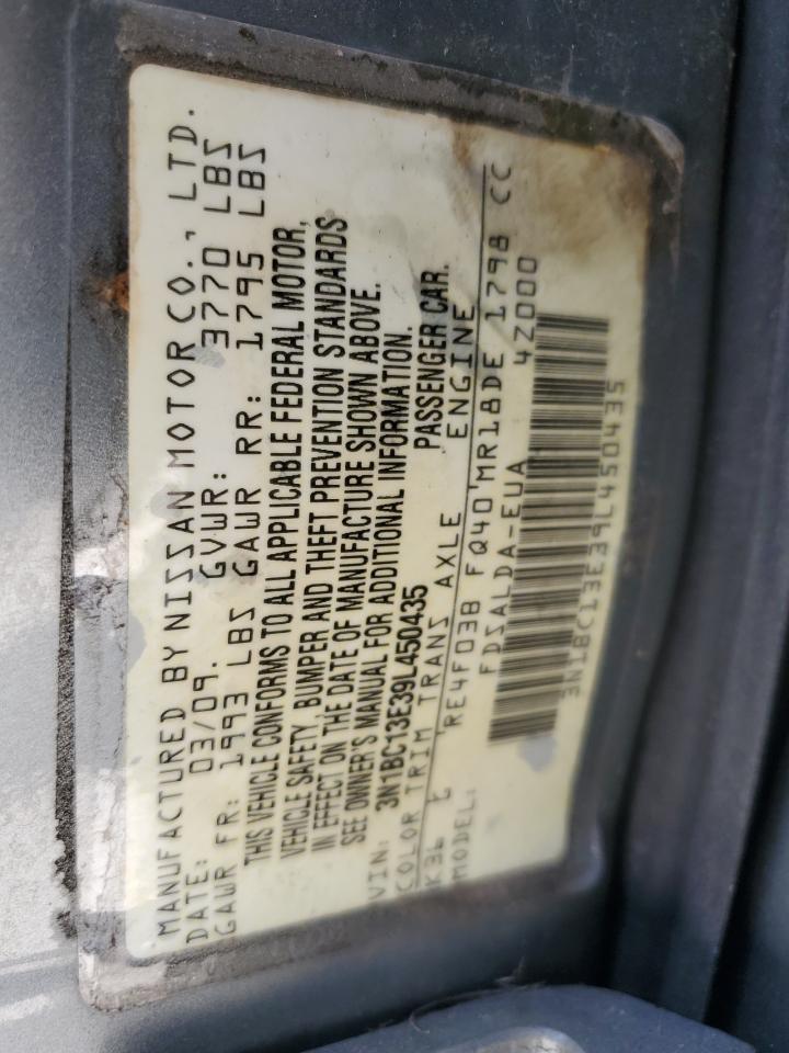 2009 Nissan Versa S VIN: 3N1BC13E39L450435 Lot: 66695135