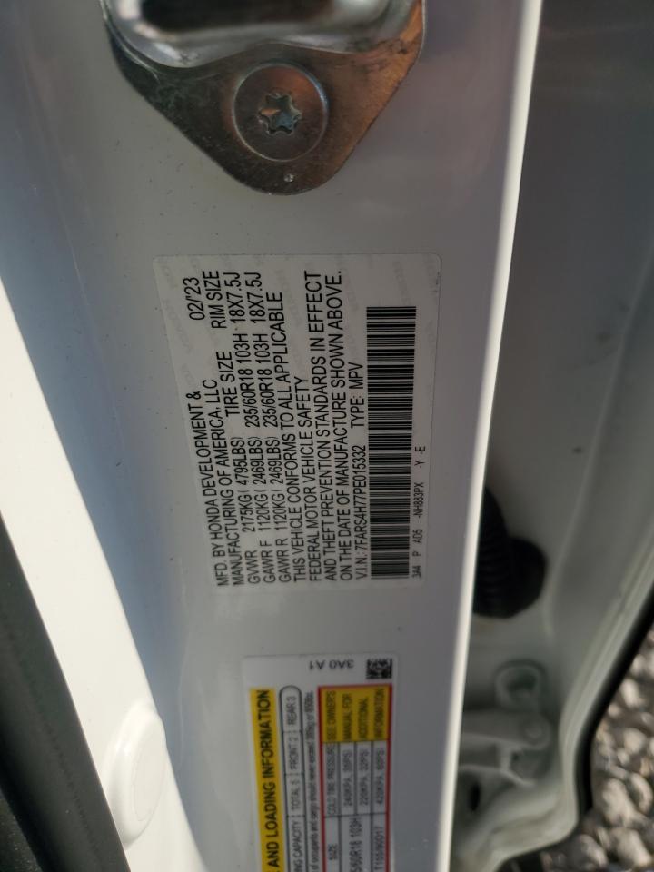 2023 Honda Cr-V Exl VIN: 7FARS4H77PE015332 Lot: 81824525