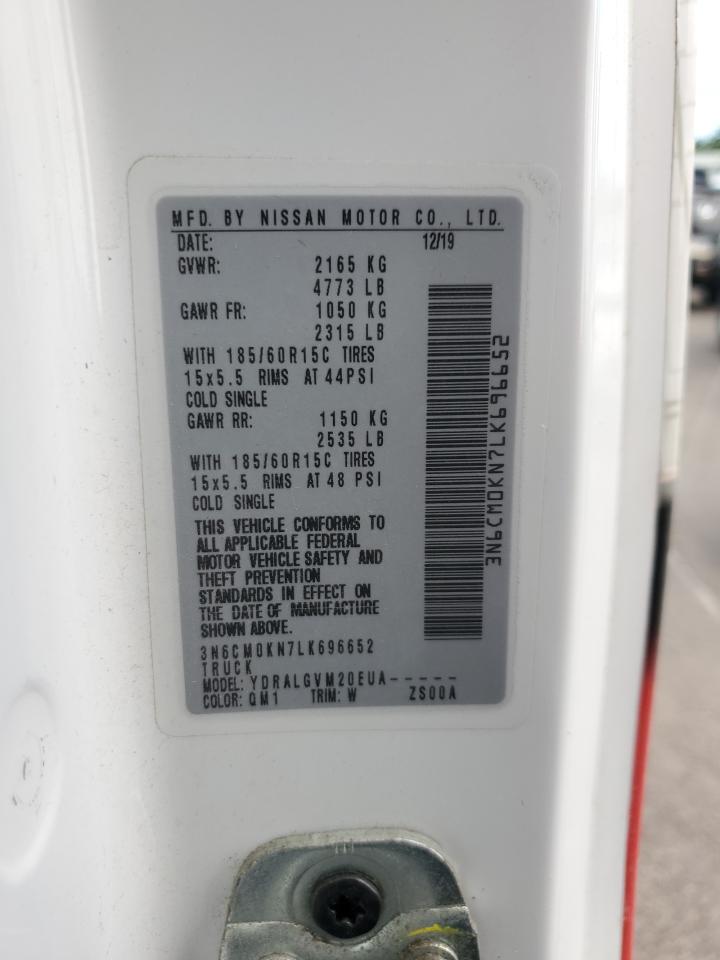 2020 Nissan Nv200 2.5S VIN: 3N6CM0KN7LK696652 Lot: 71768985