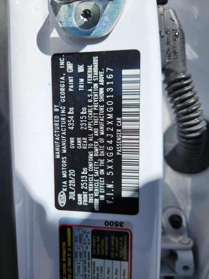 2021 Kia K5 Gt Line VIN: 5XXG64J2XMG013167 Lot: 80816585