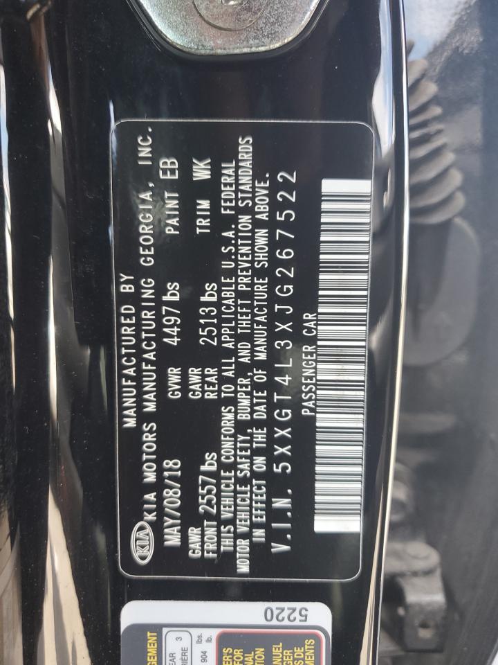 2018 Kia Optima Lx VIN: 5XXGT4L3XJG267522 Lot: 81384575