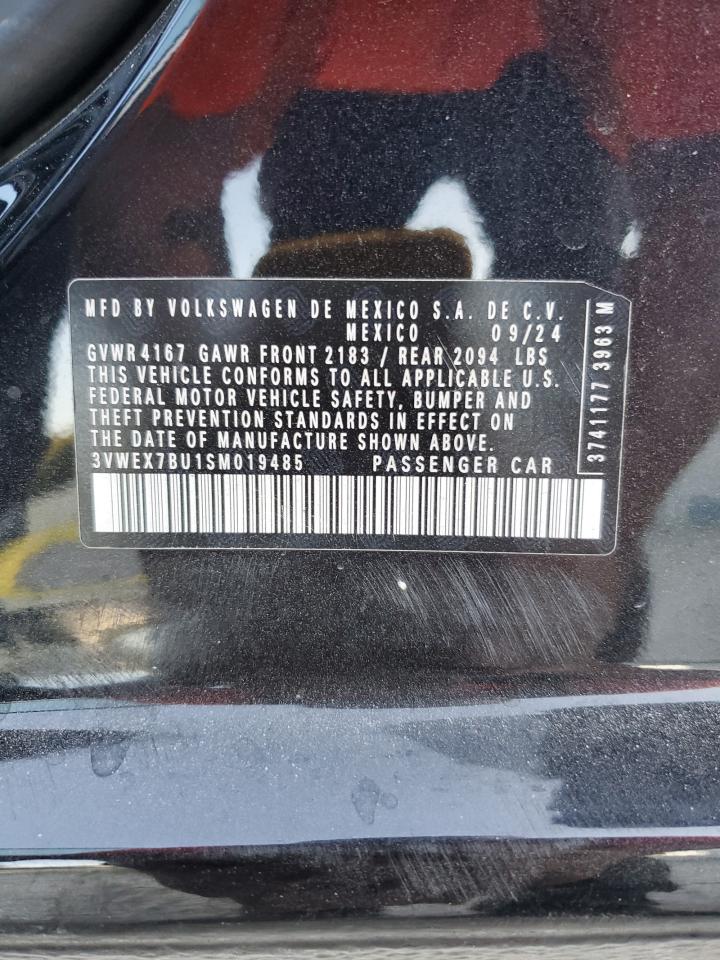 2025 Volkswagen Jetta Se VIN: 3VWEX7BU1SM019485 Lot: 80754825