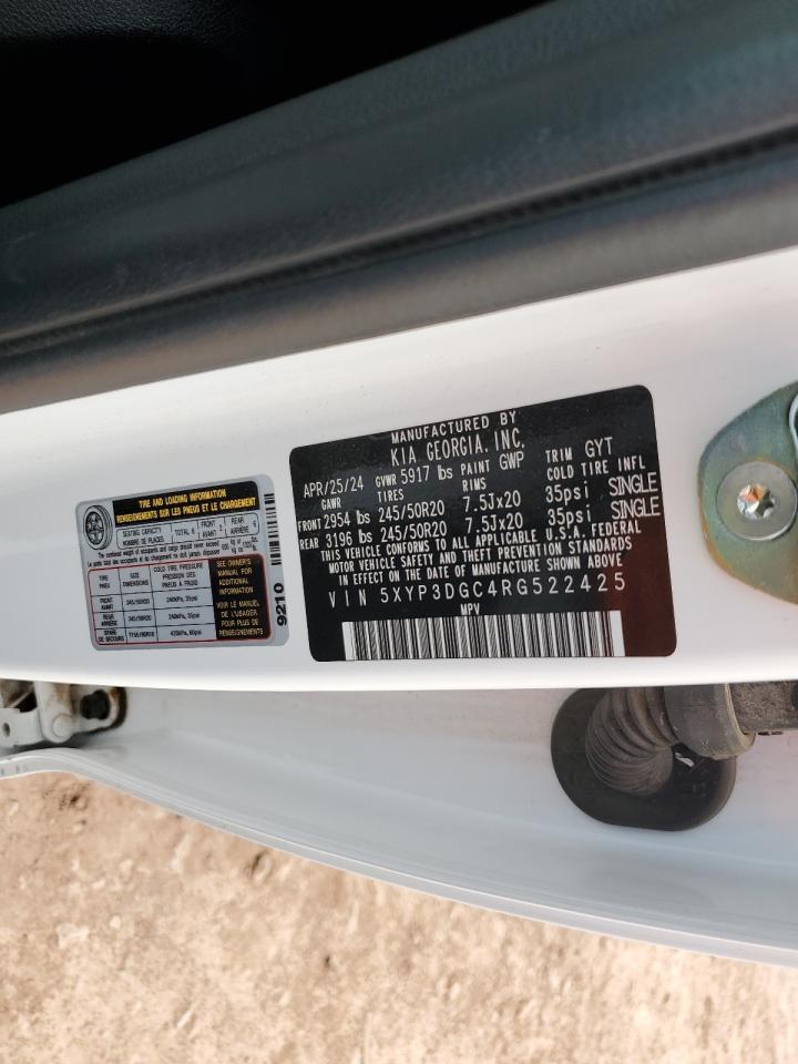 2024 Kia Telluride Ex VIN: 5XYP3DGC4RG522425 Lot: 81150285