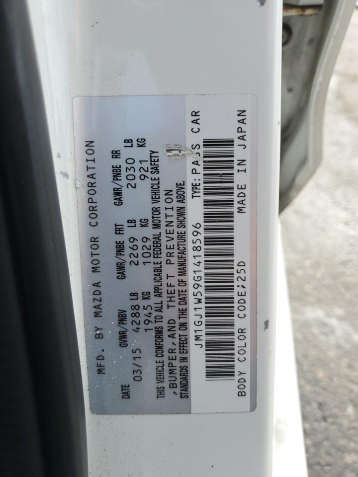 2016 Mazda 6 Grand Touring VIN: JM1GJ1W59G1418596 Lot: 81307785