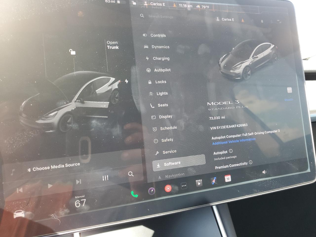 2019 Tesla Model 3 VIN: 5YJ3E1EA4KF426963 Lot: 72047155