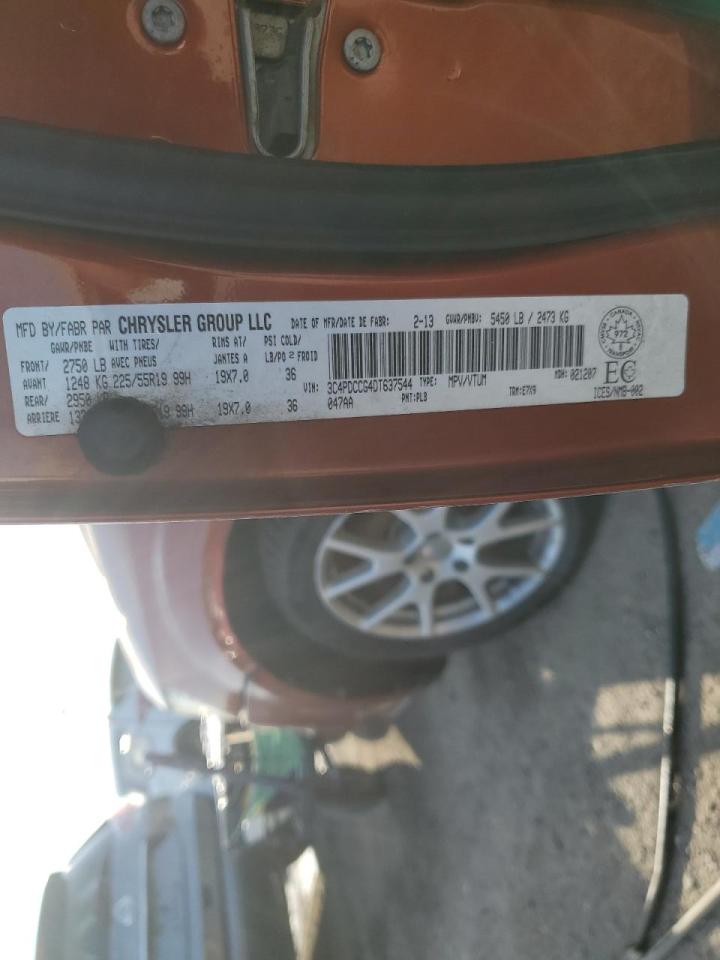 2013 Dodge Journey Sxt VIN: 3C4PDCCG4DT637544 Lot: 80135255