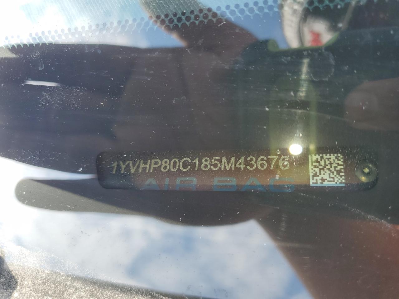 2008 Mazda 6 I VIN: 1YVHP80C185M43676 Lot: 80881325