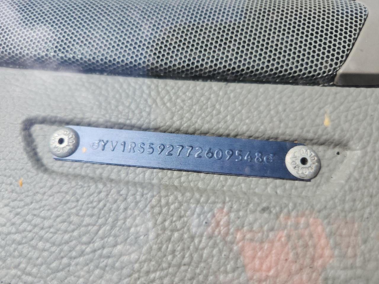 2007 Volvo S60 2.5T VIN: YV1RS592772609548 Lot: 81521005