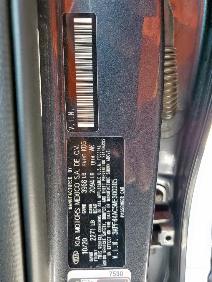 2021 Kia Forte Gt VIN: 3KPF44AC5ME300385 Lot: 81787525