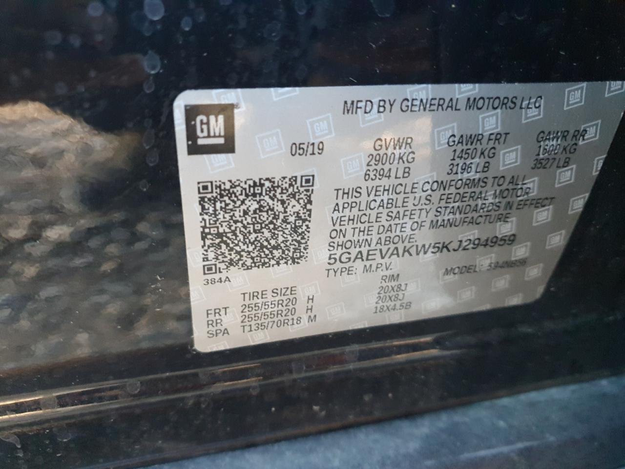 2019 Buick Enclave Essence VIN: 5GAEVAKW5KJ294959 Lot: 81633355