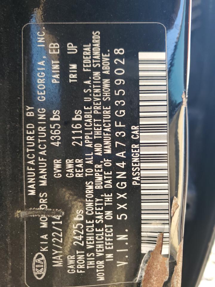 2015 Kia Optima Ex VIN: 5XXGN4A73FG359028 Lot: 71247605