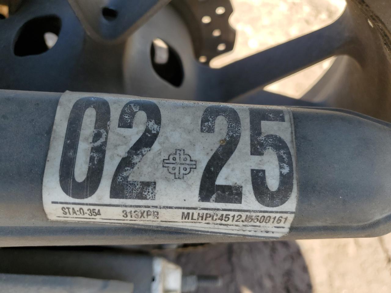 2018 Honda Cb500 F VIN: MLHPC4512J5500161 Lot: 84293165