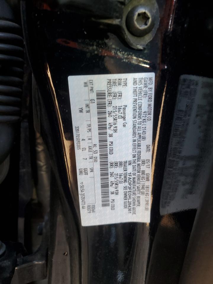 2017 Ford Focus Se VIN: 1FADP3FE0HL284361 Lot: 84612315