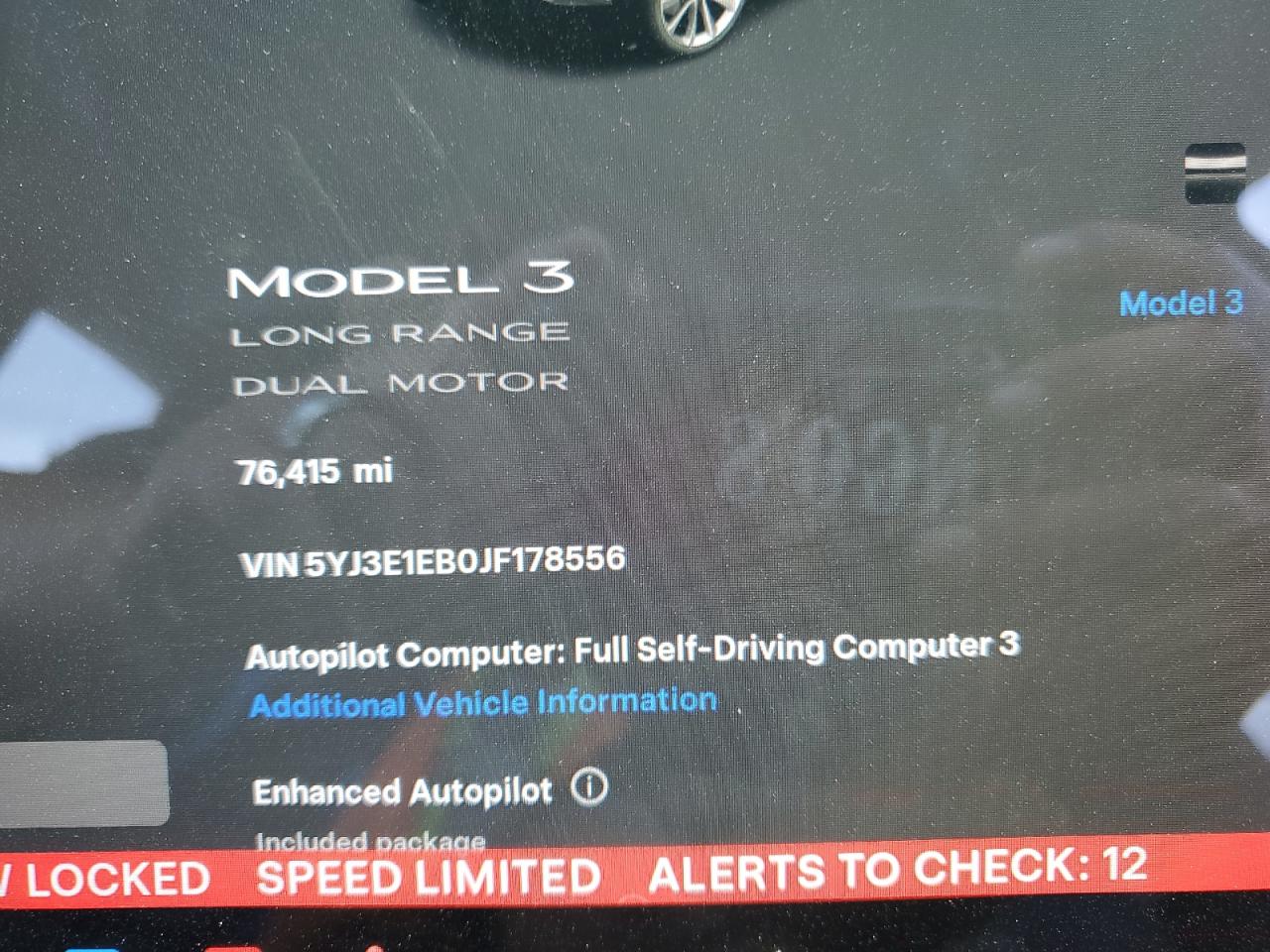 2018 Tesla Model 3 VIN: 5YJ3E1EB0JF178556 Lot: 82127915