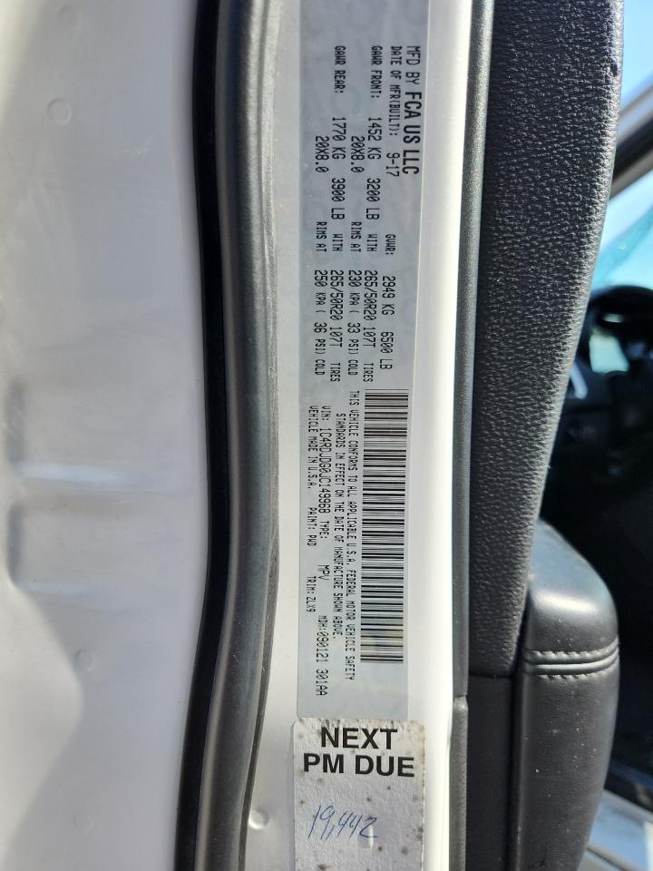 2018 Dodge Durango Gt VIN: 1C4RDJDG0JC149968 Lot: 81044615