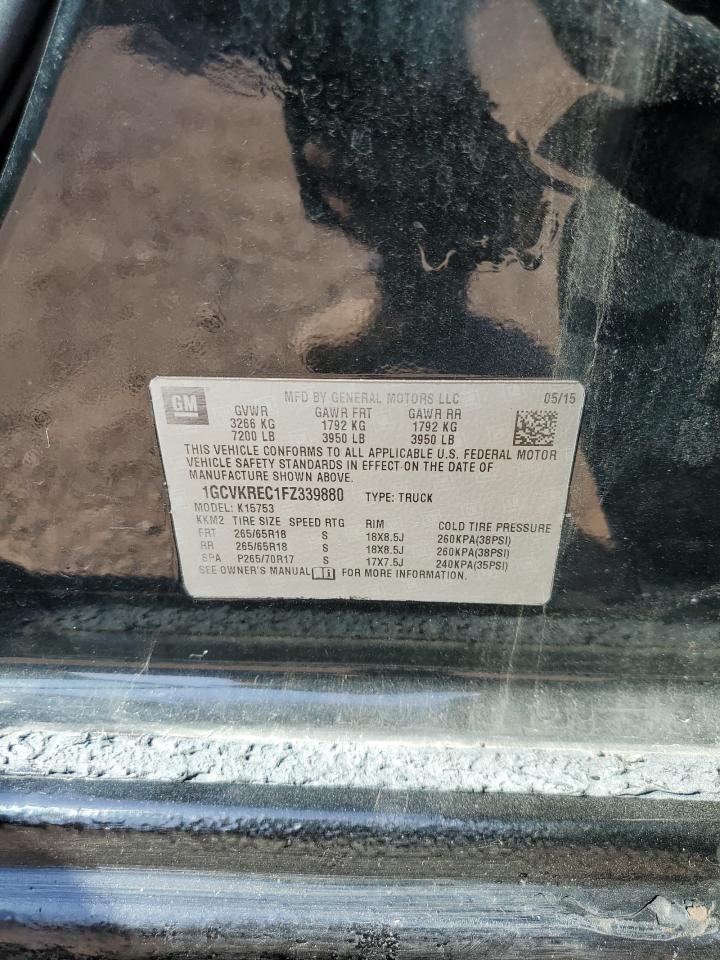 2015 Chevrolet Silverado K1500 Lt VIN: 1GCVKREC1FZ339880 Lot: 68916825