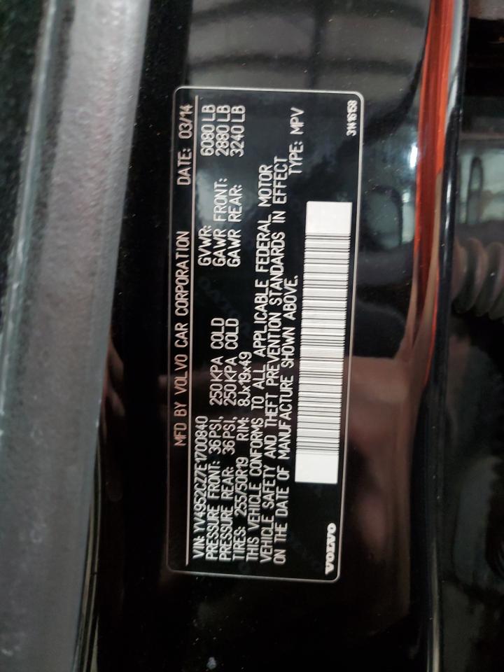 2014 Volvo Xc90 3.2 VIN: YV4952CZ7E1700840 Lot: 81296125