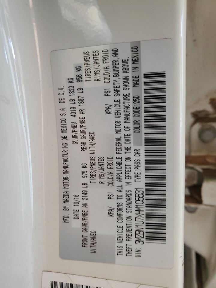 2017 Mazda 3 Sport VIN: 3MZBN1U7XHM105531 Lot: 81578455