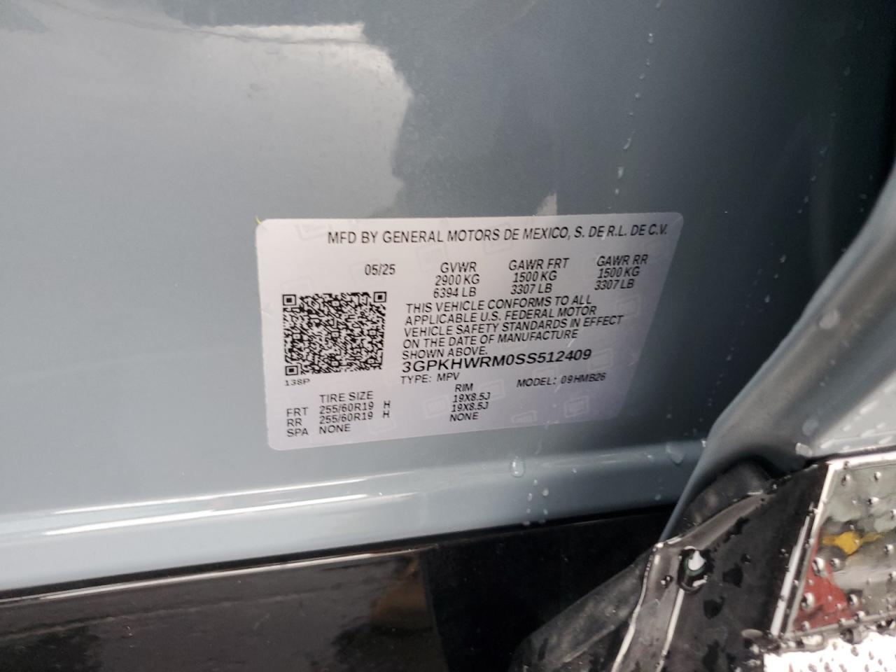 2025 Honda Prologue Tour VIN: 3GPKHWRM0SS512409 Lot: 81055425