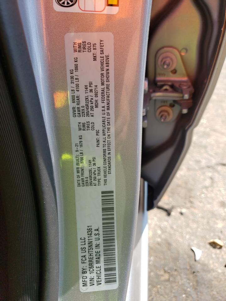 2022 Ram 1500 Limited VIN: 1C6RREHT5NN114361 Lot: 71854295