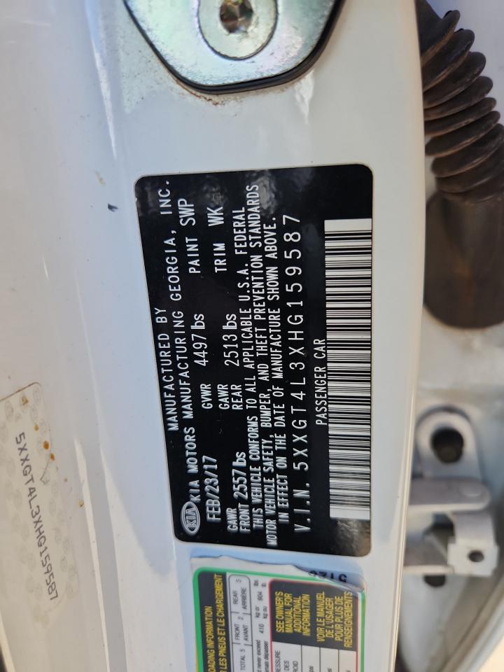 2017 Kia Optima Lx VIN: 5XXGT4L3XHG159587 Lot: 81770495