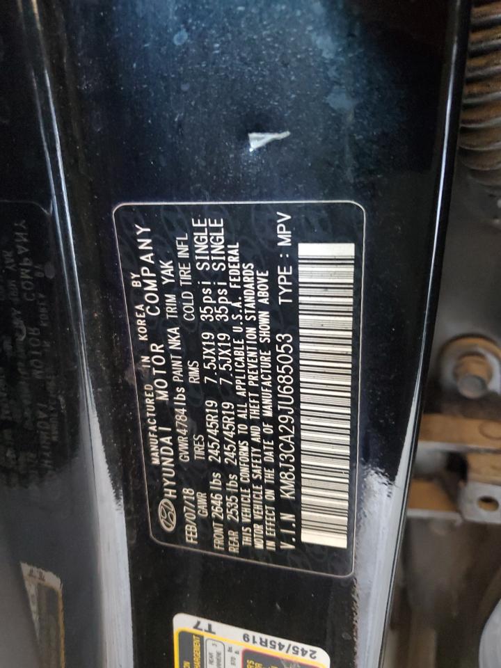 2018 Hyundai Tucson Value VIN: KM8J3CA29JU685053 Lot: 71865685