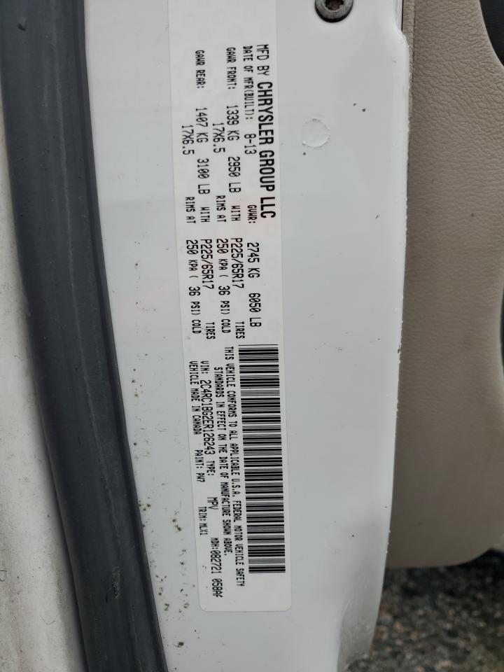 2014 Chrysler Town & Country Touring VIN: 2C4RC1BG2ER126243 Lot: 84172445